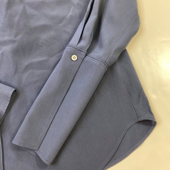 Frame Womens Navy Blue Button-Up Blouse Size XS Ex-Small - Picture 3 of 5